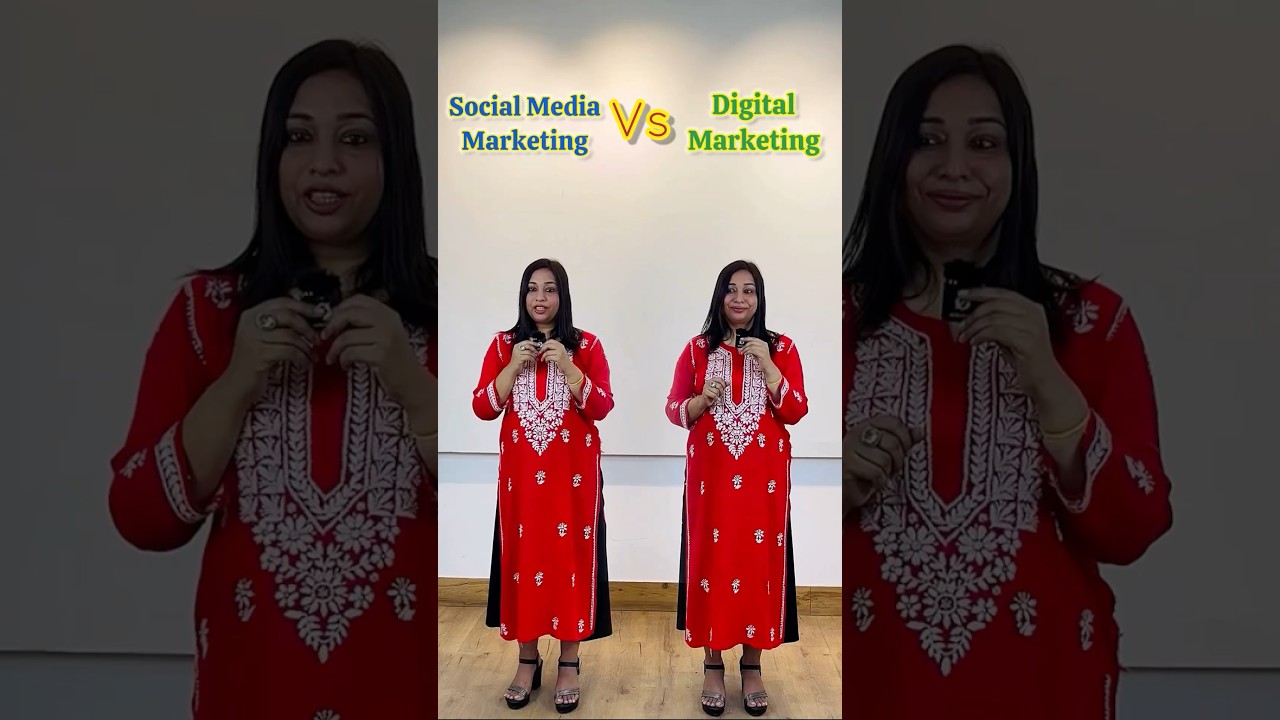 Social Media Marketing Vs Digital Marketing! Do you know the difference? #careeradvice #socialmedia